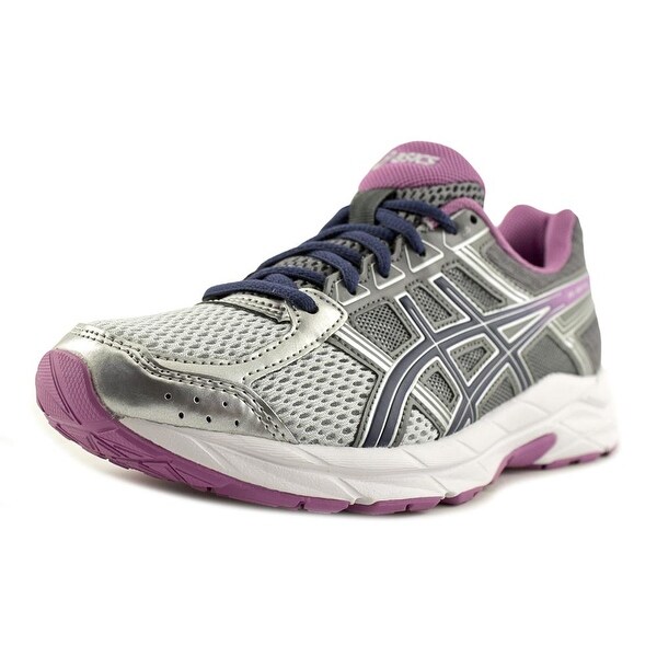 Asics Gel-Contend 4 Women D Round Toe Synthetic Silver Running Shoe
