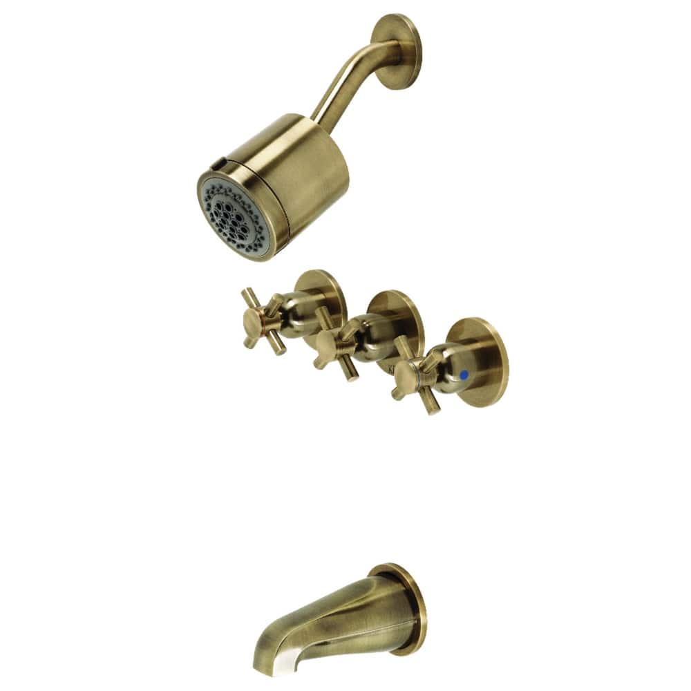 Concord Three-Handle Tub and Shower Faucet