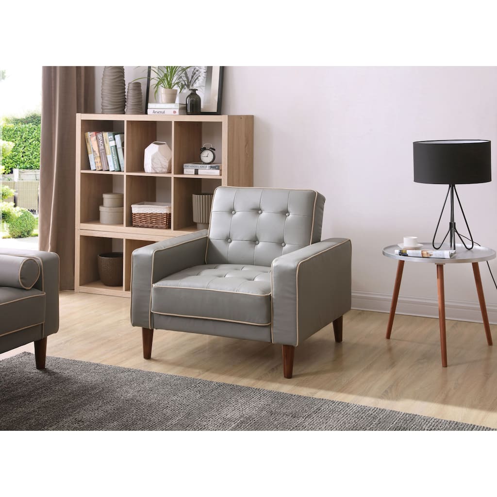 Andrews Faux Leather Chair Bed