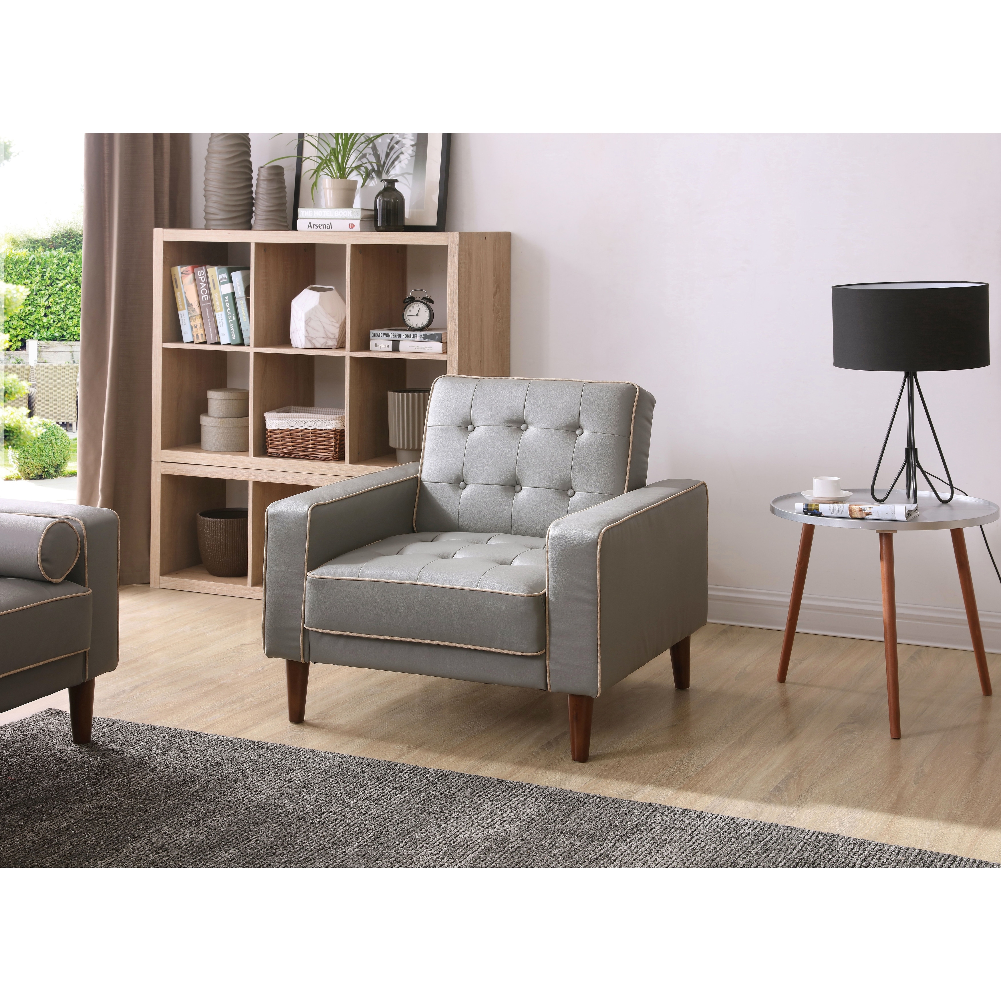 Andrews Faux Leather Chair Bed