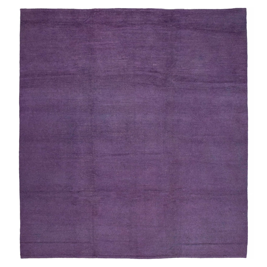 ECARPETGALLERY Hand-knotted Finest Peshawar Ziegler Purple Wool Rug - 11'10 x 13'2