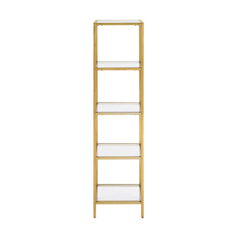 Pierre 16"X65"X14" Freestanding Linen Cabinet In Brushed Gold