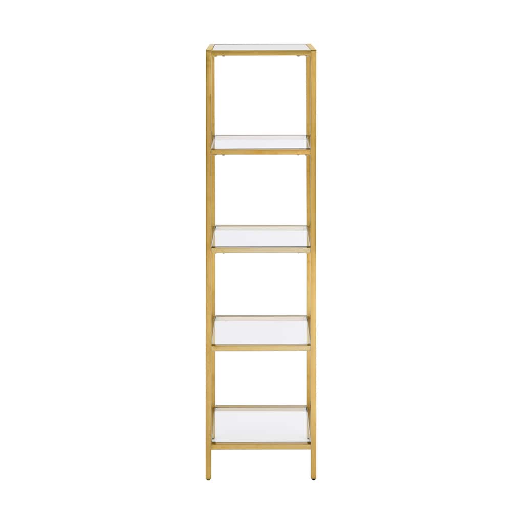 Pierre 16"X65"X14" Freestanding Linen Cabinet In Brushed Gold