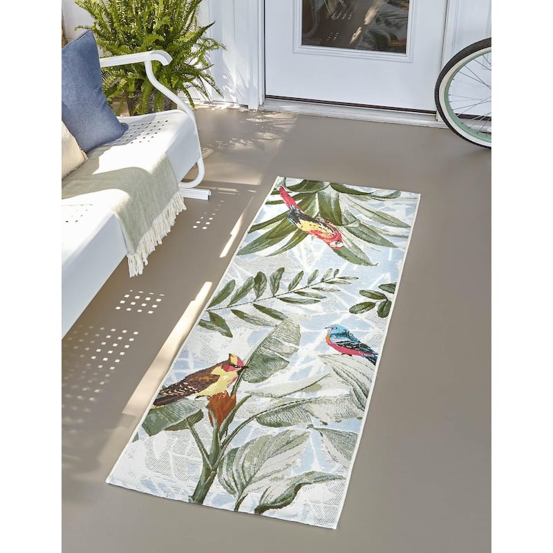 Outdoor Turgh Collection Area Rug - Multi - 2'7"x10'