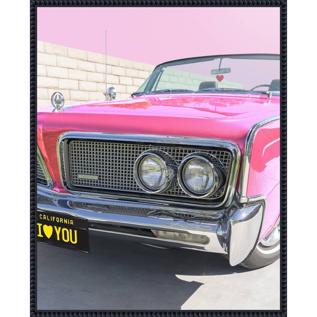 PS I Love You by Tom Windeknecht Framed Canvas Wall Art Print - Sylvie Beaded Black