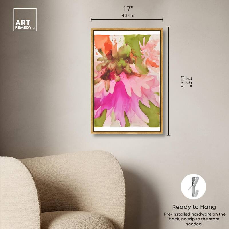 Vibrant Fluidity Floral I Canvas by Art Remedy