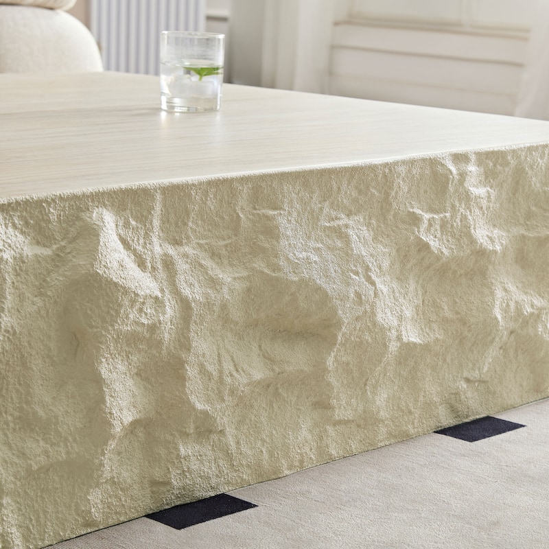 GDF Studio - Melrose Modern Square Fiberglass Coffee Table