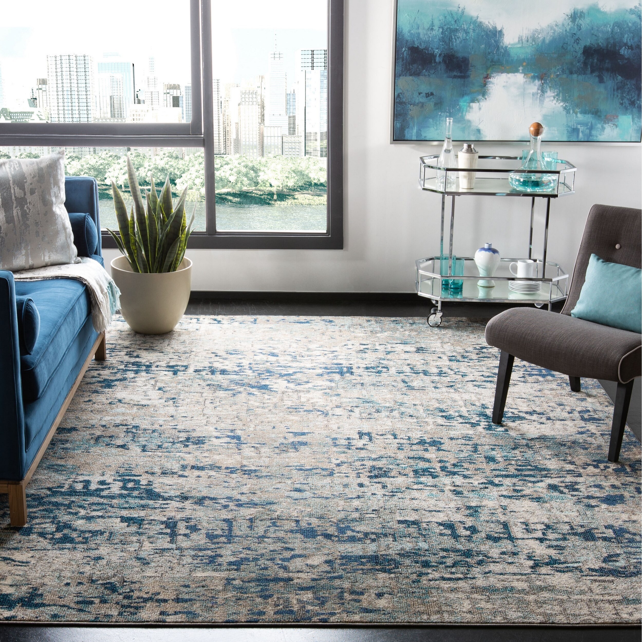 Shop Safavieh Madison Loane Modern Abstract Rug On Sale