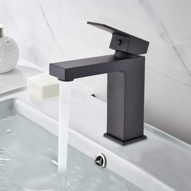 Bathroom Single Hole Basin Tap Lever Sink Chrome Vessel Faucet