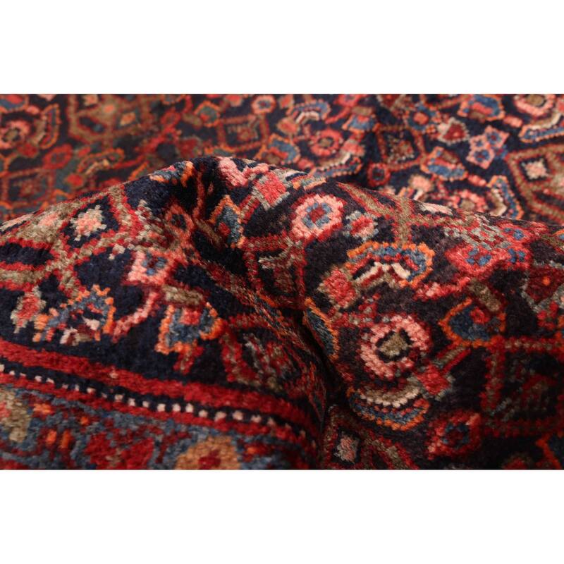 ECARPETGALLERY Hand-knotted Andelz Dark Navy Wool Rug - 3'6 x 9'6