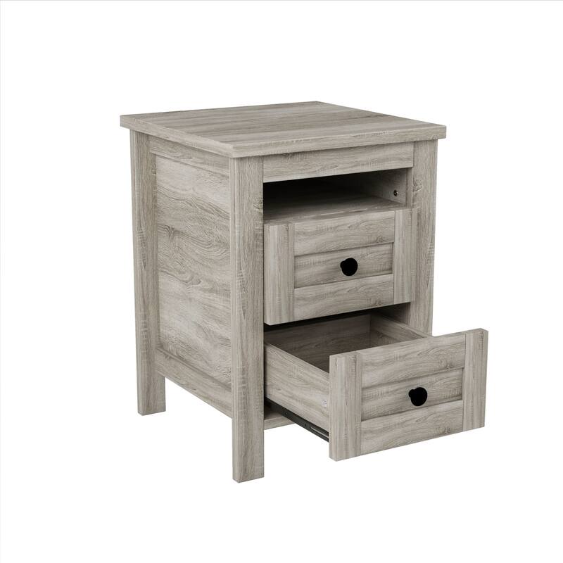 Farmhouse Wooden Nightstand