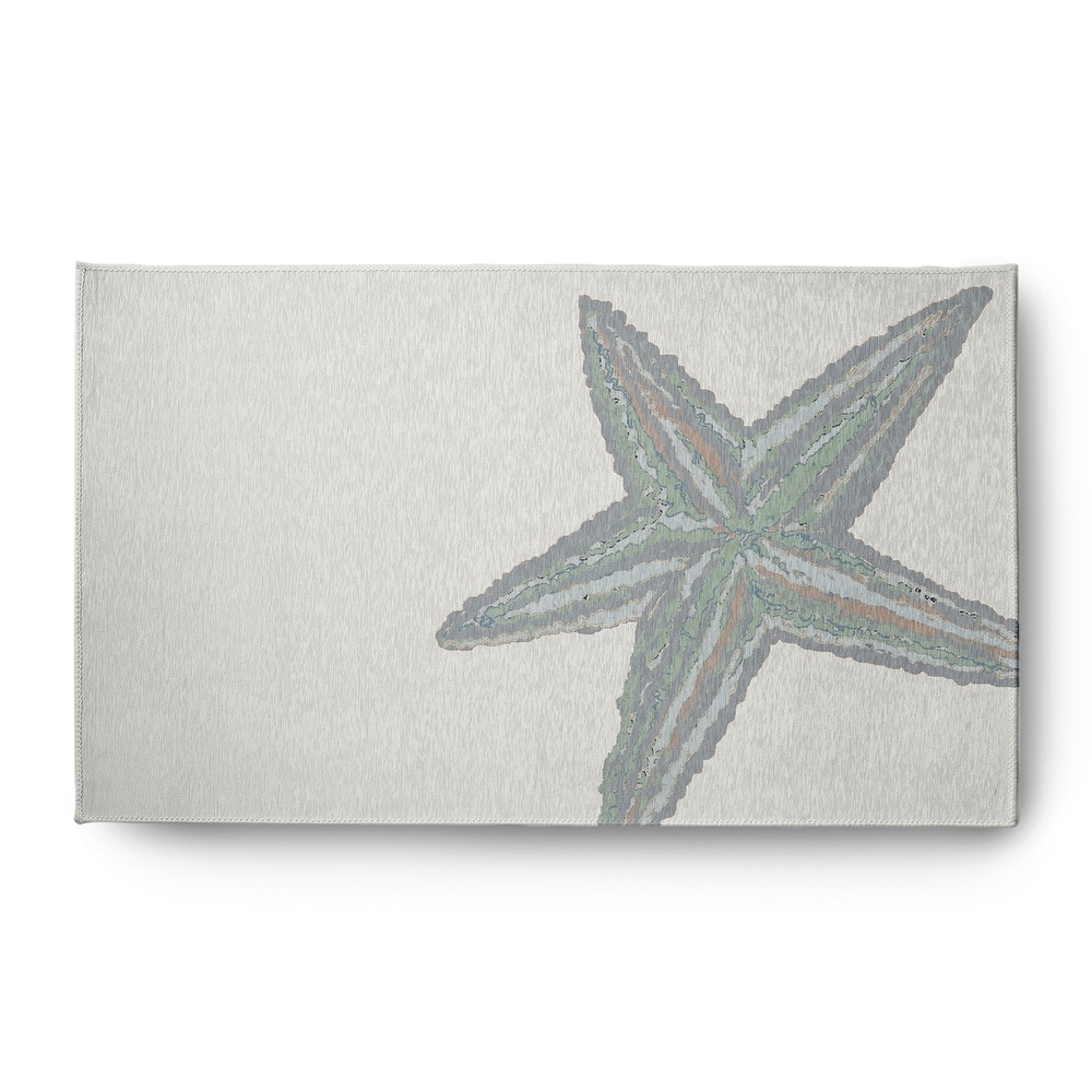 Large Starfish Nautical Indoor/Outdoor Rug