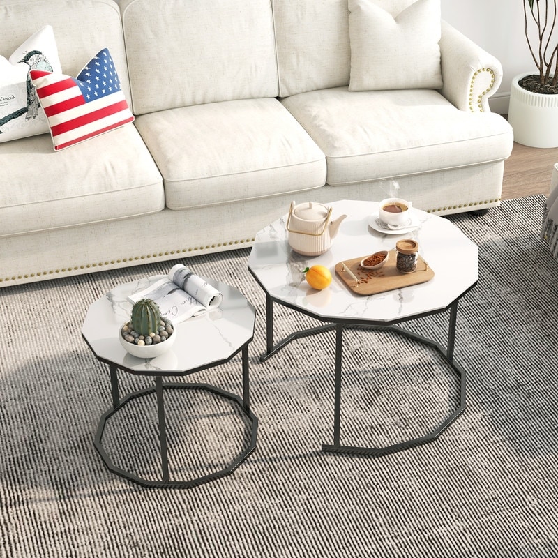 Hexagon nesting discount coffee tables