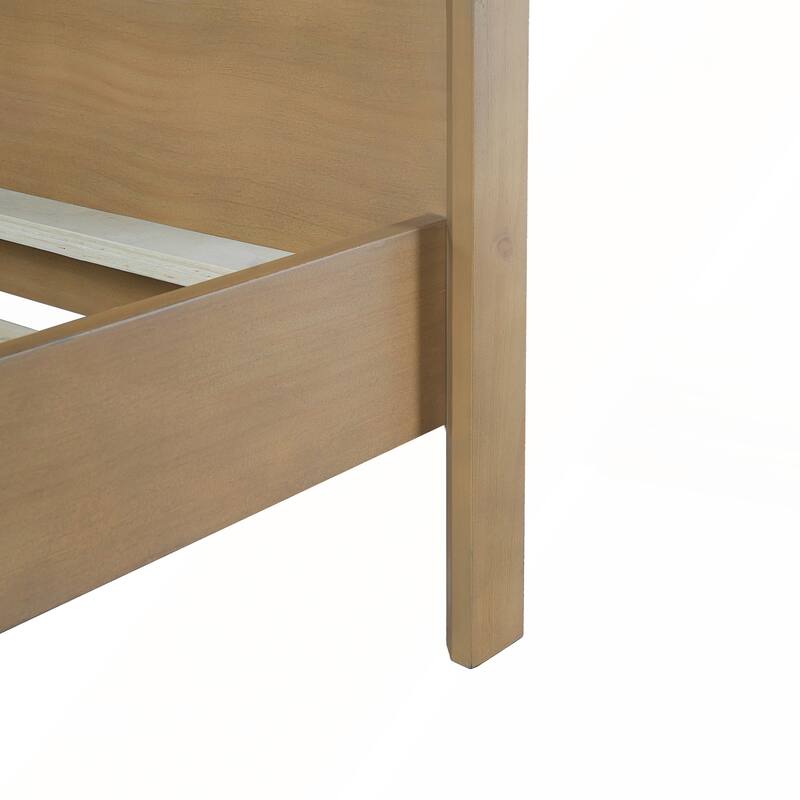 Pine Solid Wood Bed with Timeless Design Easy Assemble