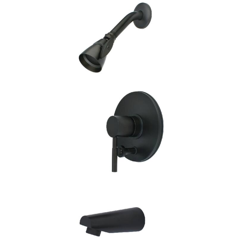Kingston Brass Concord Tub and Shower Trim Package with 1.8 GPM Single - Oil Rubbed Bronze