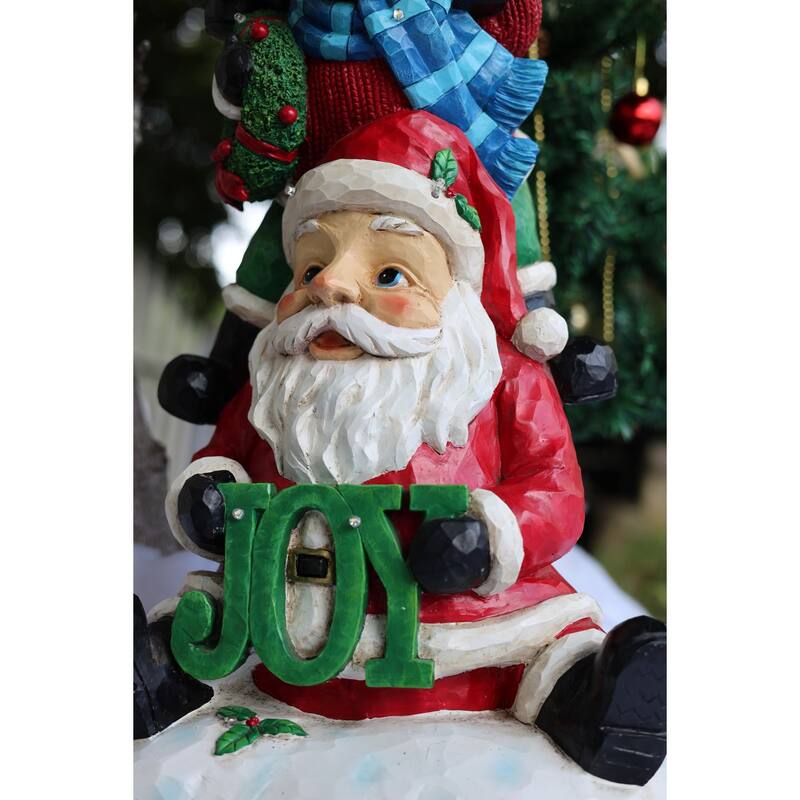LED Lighted Stacked Christmas Decoration - 30"