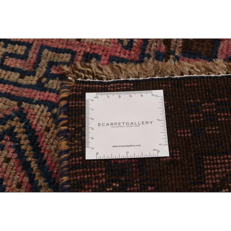 ECARPETGALLERY Hand-knotted Melis Vintage Brown Wool Rug - 4'3 x 12'0