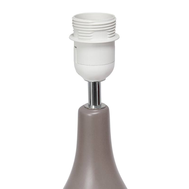 18.11" Standard Dewdrop TableLamp with Matching Fabric Shade