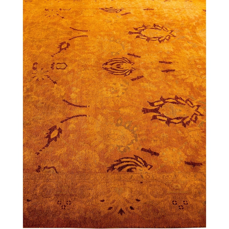 Vibrance, One-of-a-Kind Hand-Knotted Area Rug - Gold, 6' 1" x 8' 8" - 6' 1" x 8' 8"