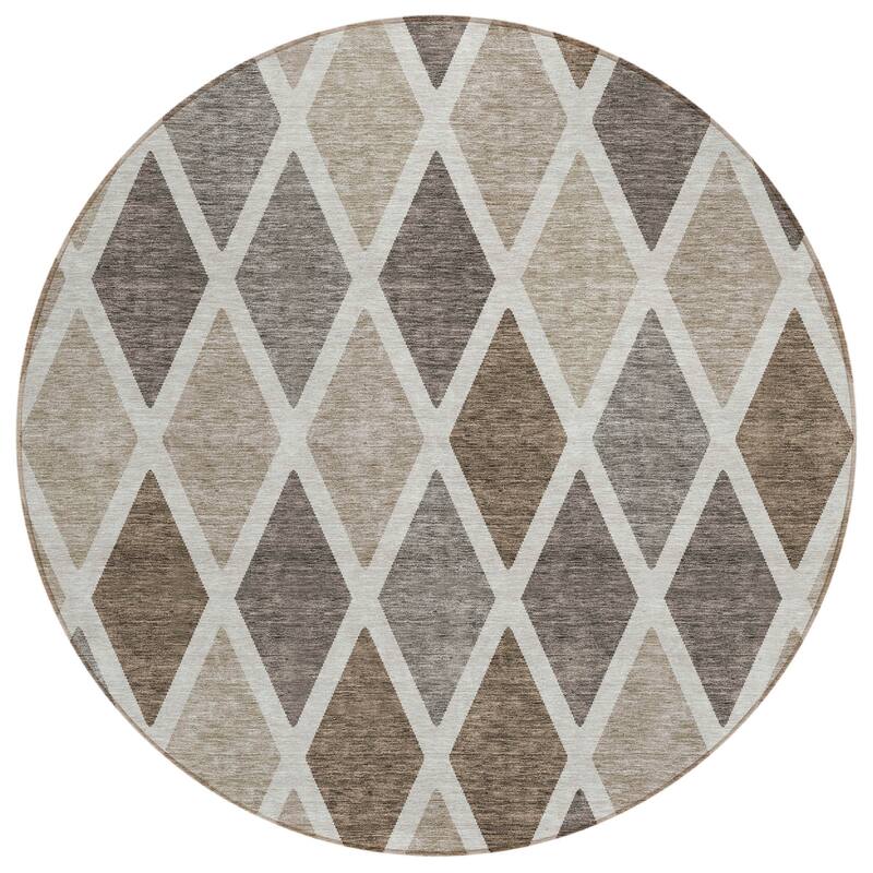 HomeRoots Geometric Transitional Rectangle Outdoor Rug