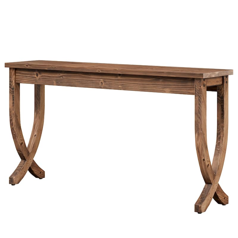 63-Inch Console Table, Farmhouse Entryway Table, Long Sofa Table