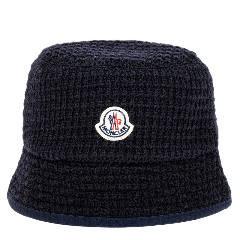Moncler Reversible Waffle Knit Bucket Hat - S