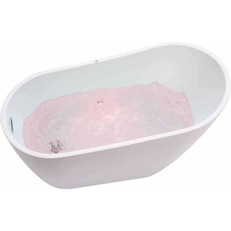 Vanity Art 55" Acrylic Freestanding Soaking Bathtub