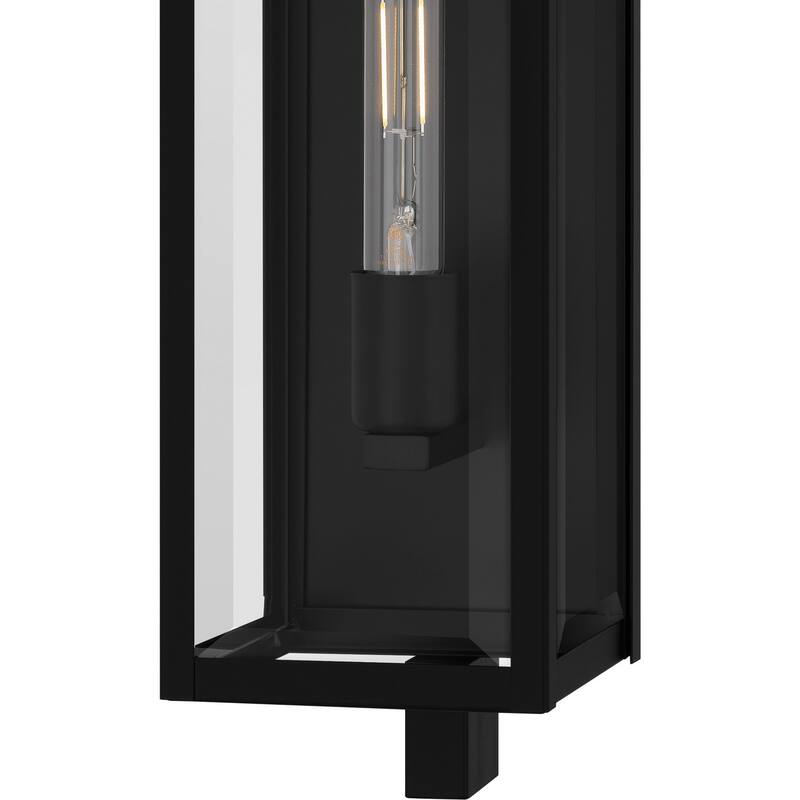 Matte Black Outdoor Wall Lantern from the Dale Collection