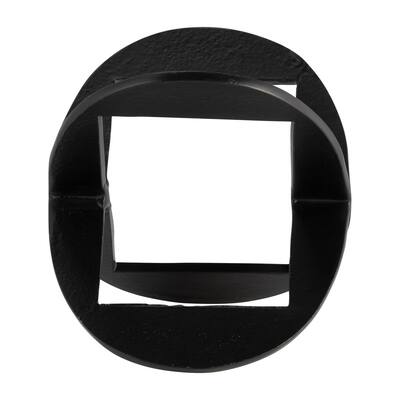 Sagebrook Home Abstract Modern Metal Black 8" Metal Linked Orb Decor - 8" x 8" x 6"