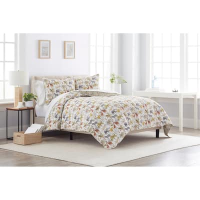 Serengeti Safari Cotton Quilt Set - Reversible and Machine Washable