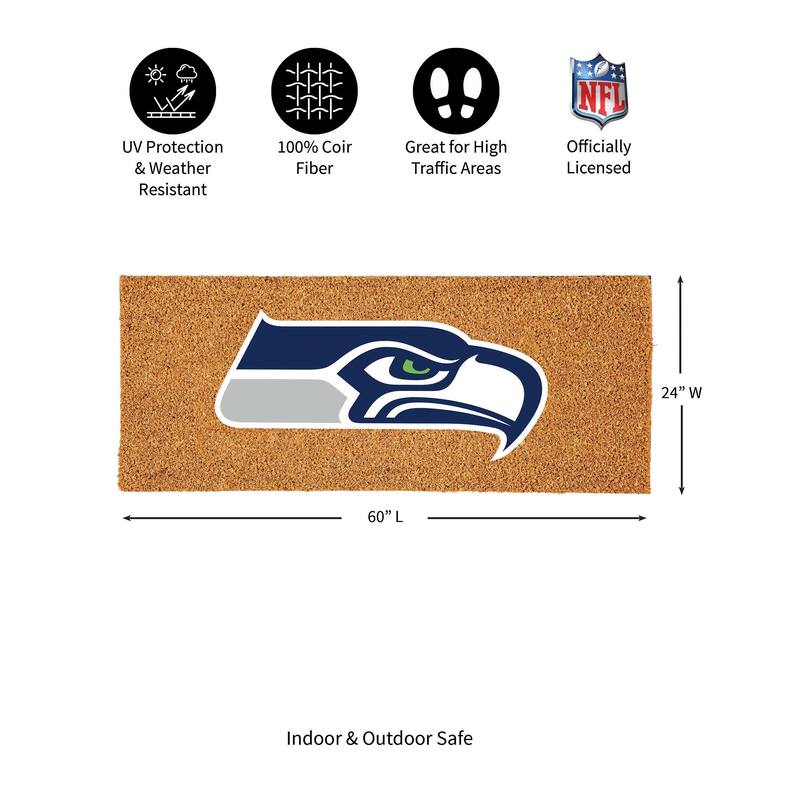 Seattle Seahawks Full Color Indoor/Outdoor Coir Mat