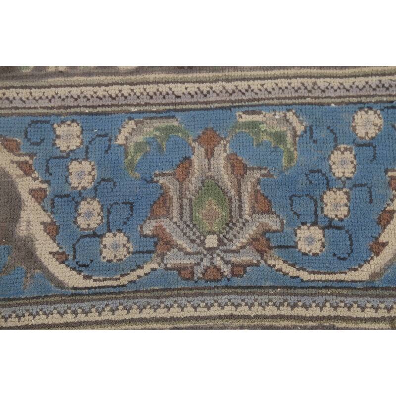 Floral Tabriz Persian Vintage Rug Handmade Living Room Wool Carpet - 8'1"x 11'3"