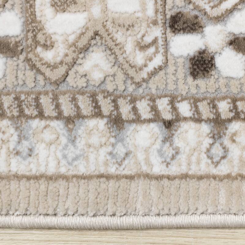 London Collection - Beige/Cream Traditional Area Rug