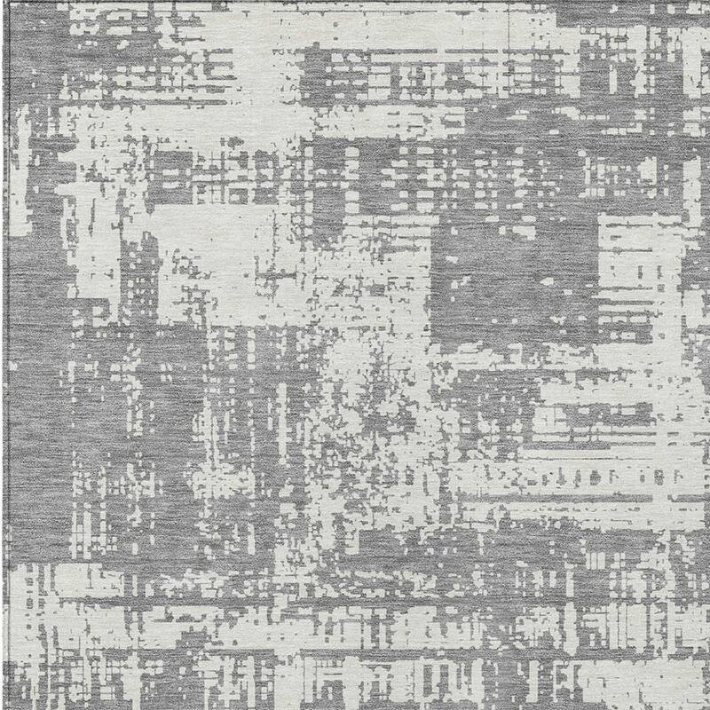 HomeRoots Abstract Transitional Rectangle Outdoor Rug