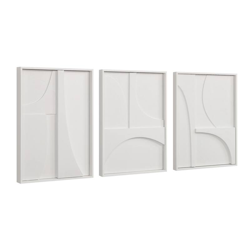 Renwil Marsh 18" Wide Wall Decor, Matte White