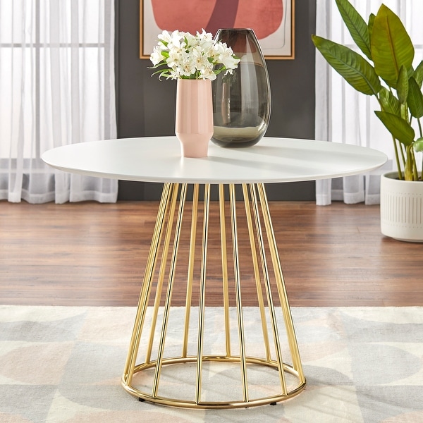 Simple Living Marsai Round Dining Table - 43.3" diameter. Opens flyout.