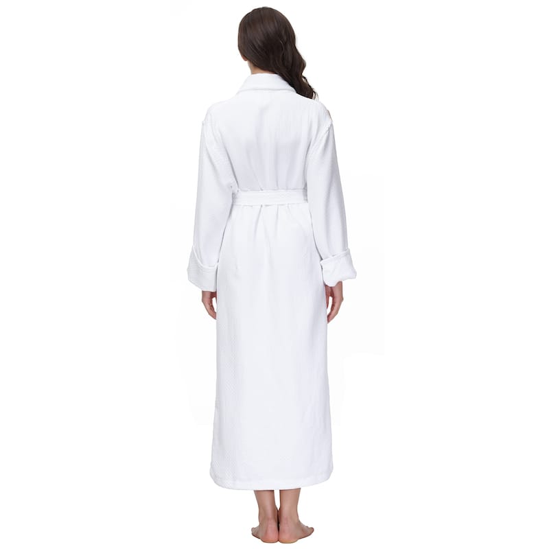 INK+IVY Diamond Waffle 100% Cotton Bathrobe