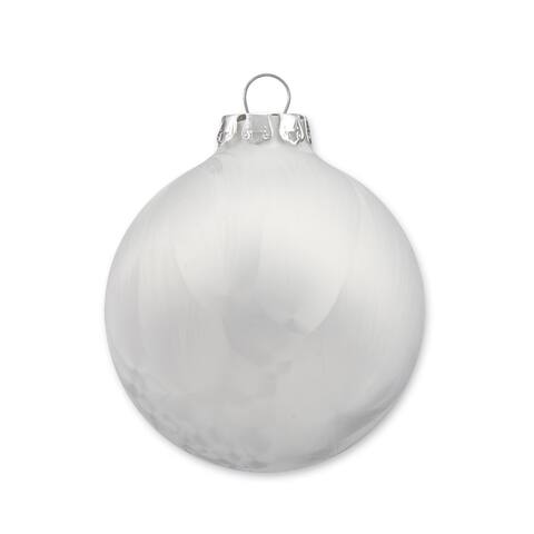Handmade Glass Christmas Ornaments, Ice-Look, 18pc Set