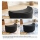 preview thumbnail 12 of 10, Moon Crescent Storage Upholstered Ottoman