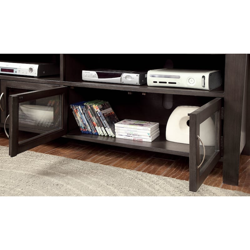 Dane Contemporary Grey Solid Wood Multi-storage TV Console by Furniture of America