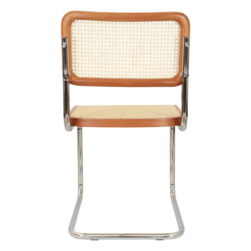 Breuer Chair Company Marcel Breuer Cesca Cane Cantilever Side Chair w/ Chrome Steel Frame (Various Wood & Cane Colors)
