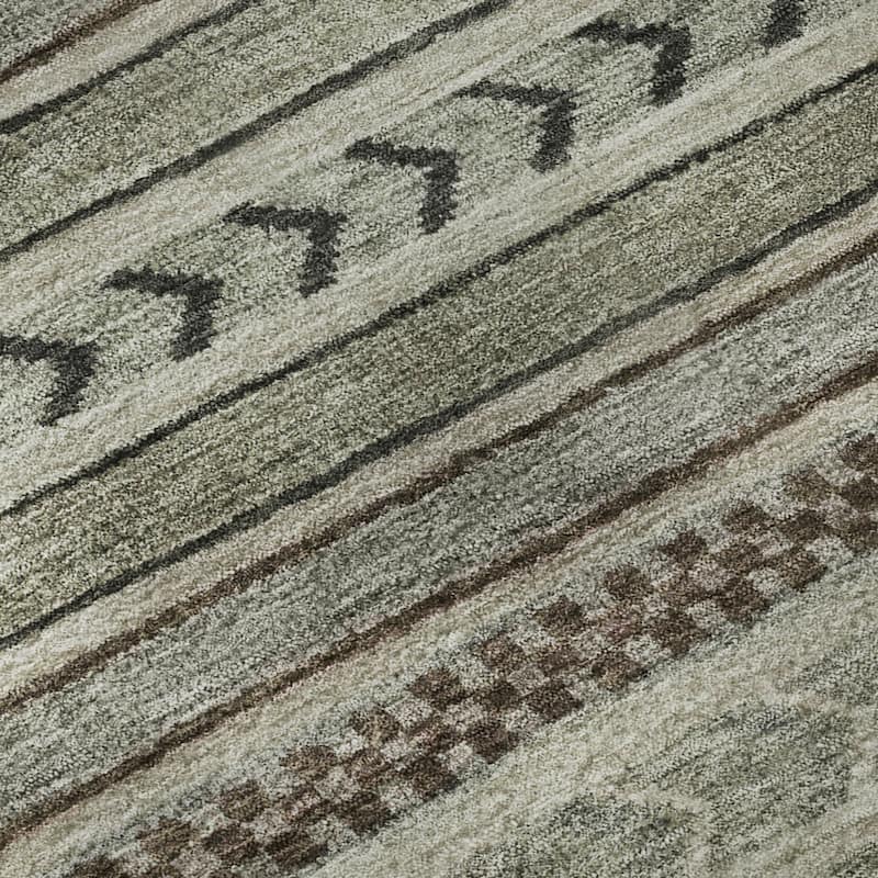 Premium Washable Super Soft Boho Stripes Mayfield Rug