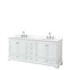 Option White, Chrome Trim, White Quartz Top