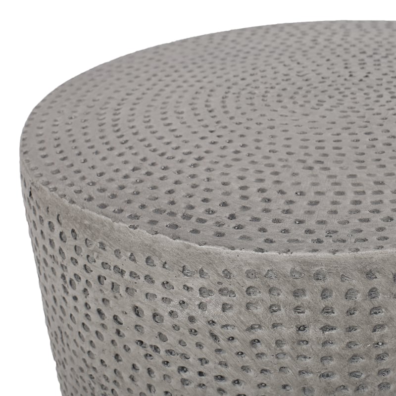 Inkwood Outdoor Lightweight Concrete Side Table by Christopher Knight Home