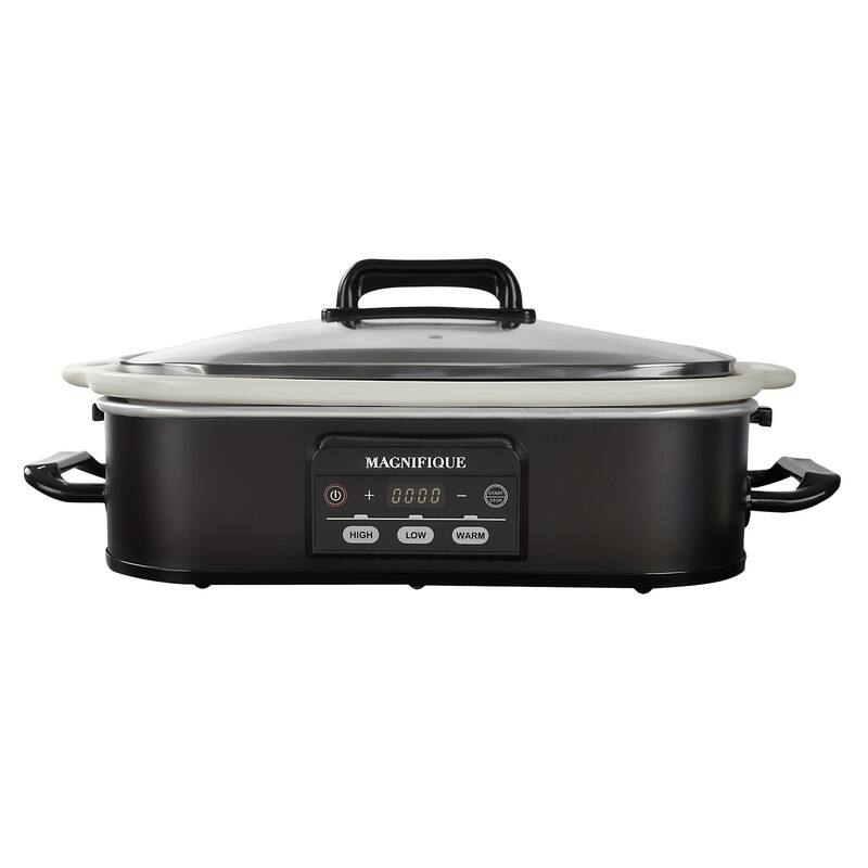 Black Programmable slow cooker for Family Dinner