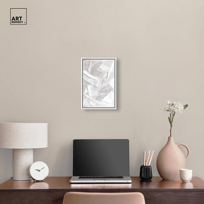 Thick White Texture II Canvas by Art Remedy