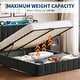 preview thumbnail 44 of 58, Bed Frame with Lift Up Storage, Upholstered Velvet Platform Bed with Storage Headboard