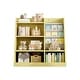 preview thumbnail 30 of 43, Toy Storage Organizer Cabinet Kids Bookshelf Children Bookcase Toddler Baby Sling Book Rack Shelf