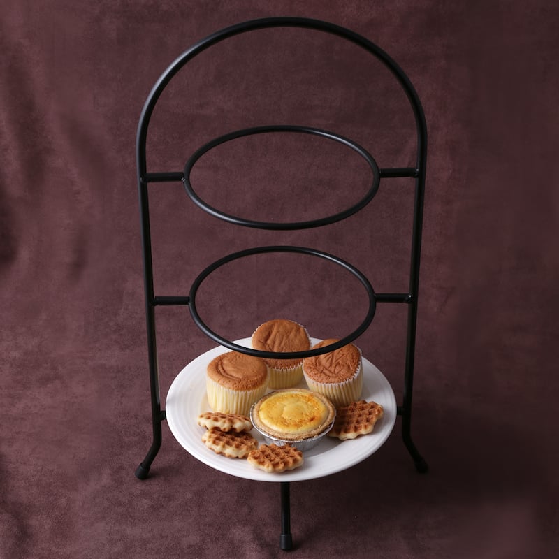 Creative Home Iron Works 3-tier Dinner Plate, Serving Rack Set (Set of 2)