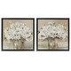 preview thumbnail 1 of 30, Stupell Rose Bouquet Vintage Palette Framed Floater Canvas Wall Art Design By Carol Robinson (Set of 2) 18 x 18 - Black